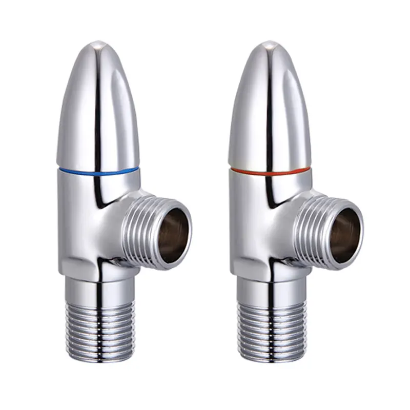 ¿Cómo mejora una válvula angular de latón rojo y azul el control del agua fría y caliente en los sistemas de plomería modernos?