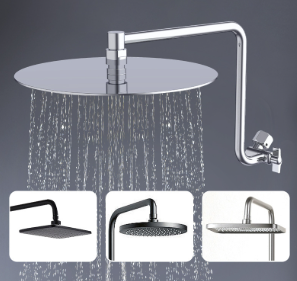 Extensión de brazo de ducha ajustable de latón macizo