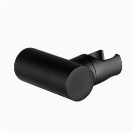 Soporte de ducha giratorio de latón macizo negro, soporte de rociador de bidé montado en la pared para baño