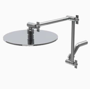 Brazo de ducha dentado de doble articulación