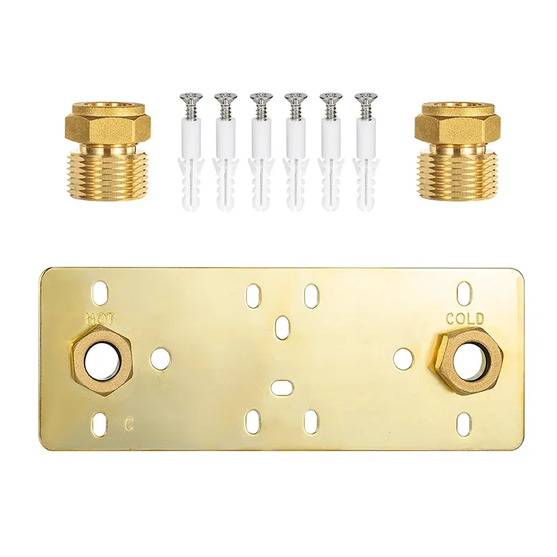 Plato de ducha dorado