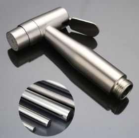 Pulverizador de bidé de mano de acero inoxidable 304 de alta resistencia para limpieza de inodoros