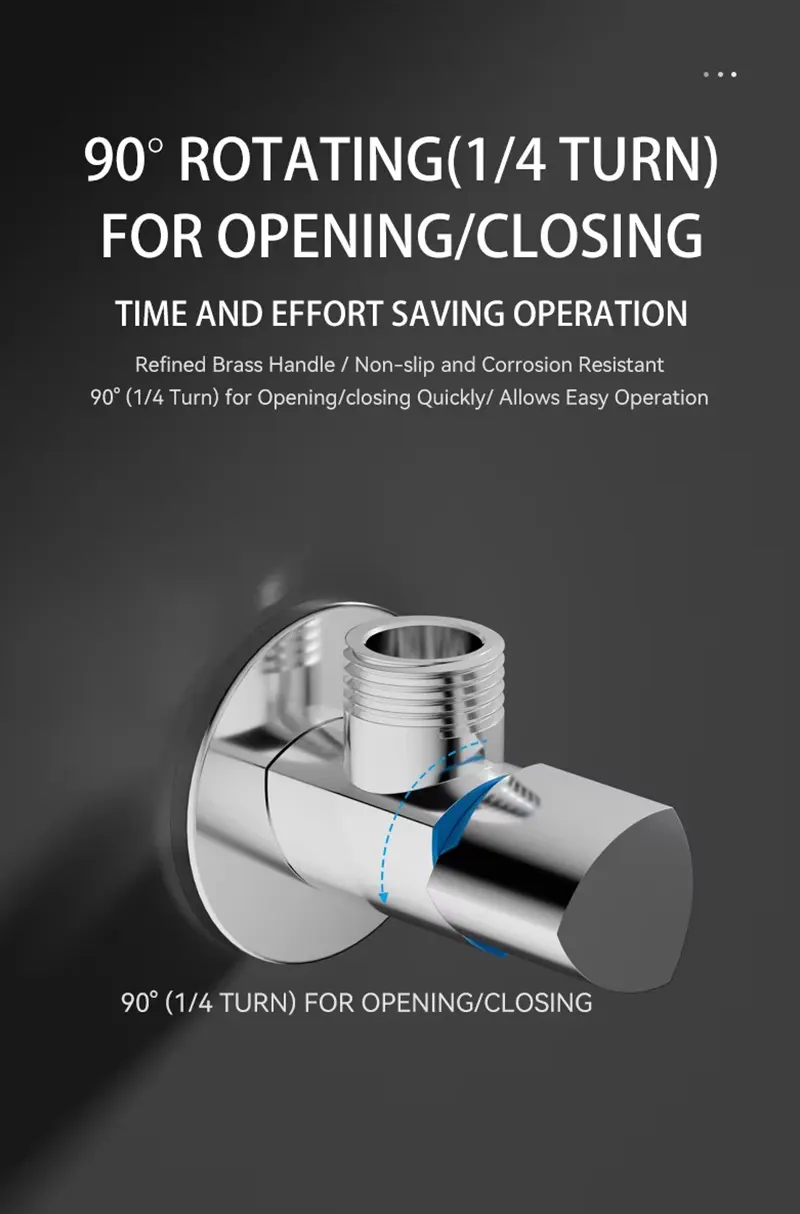 Electroplated Brass Angle Valve