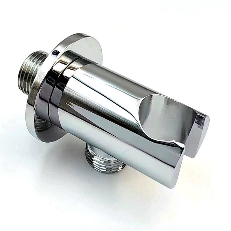 Nuevo soporte de ducha totalmente de latón, soporte redondo oculto para ducha de mano, soporte de ducha de latón macizo