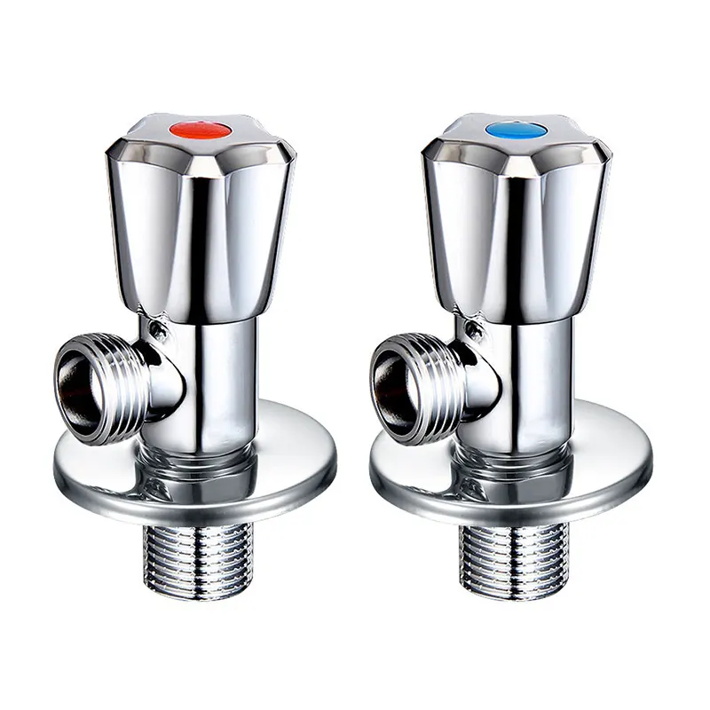 Válvula de ángulo de latón de una pieza