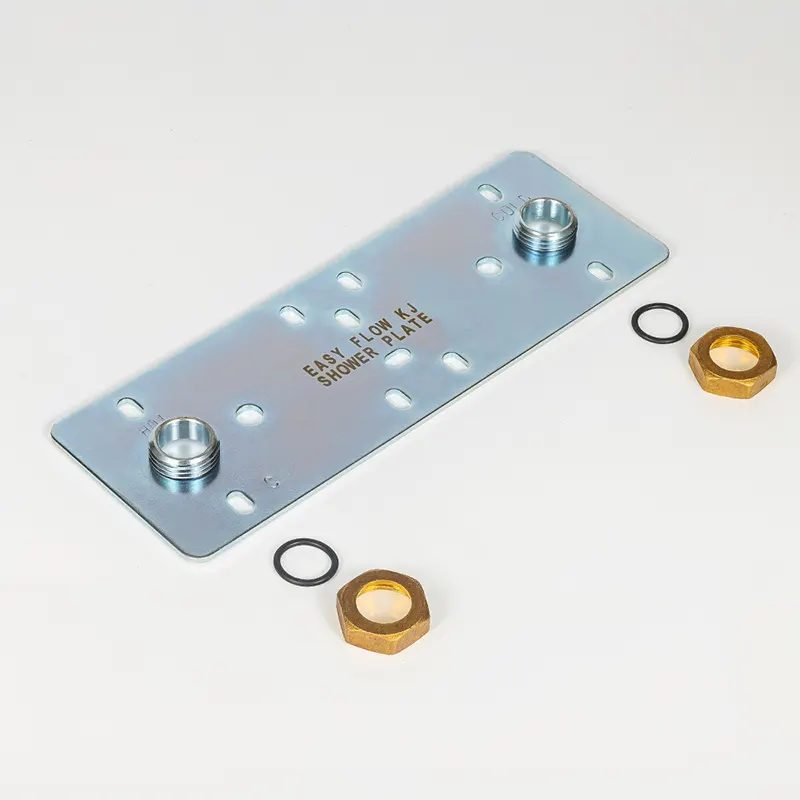 Plato de ducha plateado