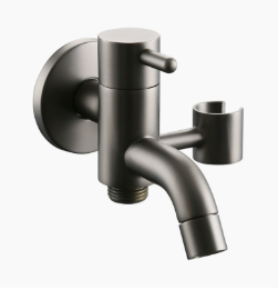 Grifo de latón macizo para agua fría, grifo multiusos para lavadora y fregadero de fregona con válvula de ángulo de pistola rociadora