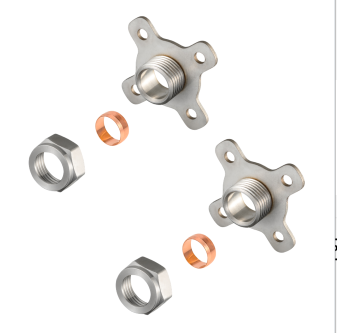 Kit de montaje de válvula de ducha de acero inoxidable, juego de soporte mezclador termostático estilo Reino Unido